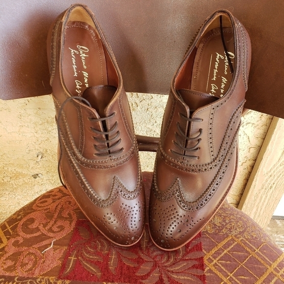 Antonio‎ Maurizi Wingtip NERO Leather Brogue Oxford main image 4